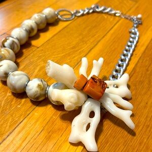 Handmade in Spain… shell, marble, silver detail. One of a kind.